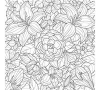 Ceanothe Tableau sur toile fleurs à colorier 30x30 cm Décoration Murale Art Décoratif Muraux Peinture Imprimée en HD Salon Chambre Bureau Bois de Forêt FSC Fabriqué en France