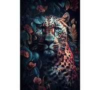 Ceanothe Tableau sur toile guépard 30x45 cm | Tableau sur toile guépard 30x45 cm Décoration Murale Art Imprimée en HD Idéal pour Salon Chambre Bureau - Bois FSC Fabriqué