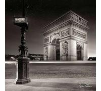 Ceanothe Tableau sur verre Arc de Triomphe 45x45 cm - Impression Image Haute Définition Pour Décoration Murale avec Finition Brillante Fabriqué en France