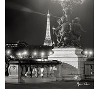 Ceanothe Tableau sur verre pont Alexandre III 45x45 cm - Impression Image Haute Définition Pour Décoration Murale avec Finition Brillante Fabriqué en France