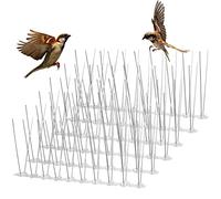 Ceboic Pic Anti Pigeon Inoxydable, Lot de 6 Pointes Anti-Oiseaux Flexible Défense des Pigeons Répulsif Oiseaux Moineaux pour Effrayer Pigeons, Corbeaux, Moineaux, Chats
