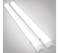 Cecaylie 2 unités neon led 60cm, reglette led cuisine 18W 1530LM, Tube Led Étanche IP65, Led Plafonnier Reglette 4000K Angle de faisceau de 120° pour Atelier, Sous Sol, Salle de Bain, Cuisine