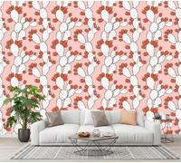 CECE&COLE Papier Peint Dessin Animé Plante Motif | 3D Cactus Fruit Peint, 300×210 CM XXL Murale, Salon Chambre à Coucher Maison Décoration