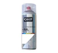Cecil Peinture Aérosol Professionnel PA RAL - Blanc Satin (RAL 9016) 0,4 L