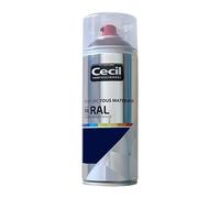 Cecil Peinture Aérosol Tous matériaux Professionnel PA RAL - Bleu saphir satin (RAL 5003) 0,4 L