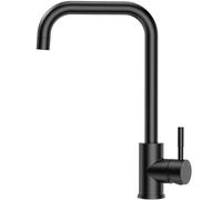 CECIPA Robinet Cuisine Professionel Noir en Acier Inox 304, Mitigeur Cuisine avec Bec Haut, Robinetterie de Cuisine Pivotant à 360°, Robinet de Cuisine Noir Froid et Chaud Disponible