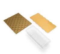 CÉCOA • Kit Bûche de Noël Origami • Gouttière PVC + Tapis Silicone • Bûche Glacée Design • 100% Alimentaire • Sans BPA • Facile à Démouler • Idéal Fêtes de Fin d’Année