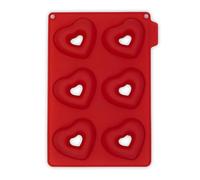 CÉCOA • Moule à 6 Donuts • En Forme de Coeurs • 100% Silicone Alimentaire • Haute Qualité • Anti-Adhésif • Sans BPA • Cuisson Parfaite et Démoulage Facile