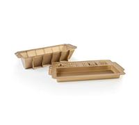 CÉCOA • Moule à Bûche de Noël • Chaumière • 100% Silicone Alimentaire • Haute Qualité • Anti-Adhésif • Sans BPA • Cuisson Parfaite et Démoulage Facile