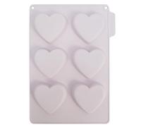 CÉCOA • Moule à Financiers • Moule en Forme de Coeurs • Moule en Silicone Thématique Saint-Valentin • 100% Silicone Platinium • Moule en Silicone 100% Alimentaire • Sans BPA