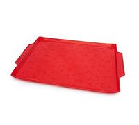 CÉCOA • Moule en Silicone Génoise Cœurs • Plaque à Gâteau Roulé Saint-Valentin • Silicone 100% Alimentaire • Dimensions 42x28x1,5 cm • Motifs Cœurs pour Dessert Plein d’Amour