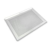 CÉCOA • Plaque de Cuisson Micro-Perforée en Aluminium 40x30 cm • Cuisson Homogène et Croustillante au Four • Idéale pour Pâtisseries et Pizzas • Plaque de Cuisson Antiadhésive
