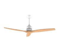 Cecotec Ventilateur de Plafond EnergySilence Aero 5270 LightWood, 40W, Moteur DC, Diamètre 132 cm, Télécommande, Minuteur, 6 Vitesses, Été et Hiver, Hauteur Ajustable 15 ou 25 cm