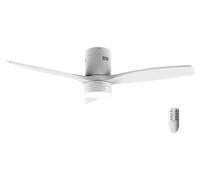 Cecotec Ventilateur de plafond EnergySilence Aero 5600 Classic 132 cm LED 18W DC Télécommande Blanc