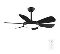 Cecotec Ventilateur de plafond EnergySilence Aero 5200 Black Pro LED 132 cm Télécommande