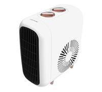 Cecotec Chauffage Céramique de Bureau ReadyWarm 600 Lagoon. 2000W, 3 Modes, 2 Niveaux de Chaleur, Thermostat, Silencieux 30dB, Triple Sécurité, VerticalDesign, Couverture 15m², Design Compact