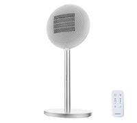 Radiateur céramique sur pied 2000 W avec écran LED,tactile et thermostat réglable. Télécommande, oscillation et 2 niveaux de puissance inclus.