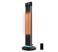 Cecotec Chauffage extérieur sur pied ReadyWarm 2000 Power Tower 2000 W, 3 niveaux, télécommande