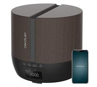 Cecotec Diffuseur d'Arômes PureAroma 550 Connected Black Woody. Capacité 500 ml, Écran LED, Haut-parleur, Contrôle par Bluetooth, 3 Modes de fonctionnement, Minuterie 12h, Couverture 30 m²