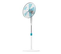Cecotec EnergySilence 500 Ventilateur sur pied 40 W, 5 pales de 40 cm de diamètre, oscillant, 3 vitesses, hauteur réglable 110-130 cm, moteur en cuivre (Blanc | 110-130 cm)
