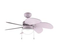 Cecotec - Ventilateur de Plafond avec Lumière EnergySilence Aero 3600 Vision Full Purple - 50 W, Diamètre 91 cm, Ampoule non Incluse, 3 vitesses, 6 Pales, Mode Été/Hiver, Design Élégant
