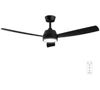 Cecotec EnergySilence Aero 452, Ventilateur à hélice domestique, Finition bois, Blanc, Montage au plafond, 45 dB, 30 m², 132 cm