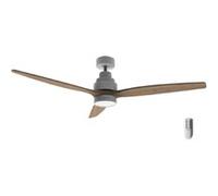 Cecotec Ventilateur de plafond Energysilence Aero 5300 – 52", 30W, Blanc/bois, 3 pales, LED