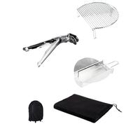 Cecotec Ensemble d'Ustensiles pour Barbecue en Acier Inoxydable DragonPack 4600 M. Ensemble Complet avec Pinces à Prise Ferme, Collecteur de Cendres et Expandeur de Grille pour Une Cuisson Optimale
