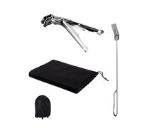 Cecotec Ensemble d'Ustensiles pour Barbecue en Acier Inoxydable DragonPack 6000 S. Devenez Un Maître du Gril : Pinces à Prise Ferme, Tisonnier à Charbon et Housse Protectrice Résistante