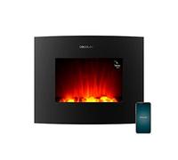 Cecotec Cheminée électrique Ready Warm 2250 Curved Flames 2000 W Wi‑Fi Télécommande Noir