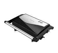 Cecotec Grill électrique 750 Full Open .Revêtement en pierre RockStone, antiadhésif maximum et meilleur nettoyage, ouverture à 180 ° C, poignée froide (750 W)