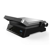 Cecotec Gril de contact Rock'nGrill Smart 2000W avec plaques amovibles, ouverture 180° – Noir Inox