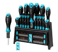 Cecotec Jeu de Tournevis 51 Pièces HardGyro 510 Magnetic. Acier CR-V, 32 Embouts S2, Tournevis Porte-embouts avec Cliquet