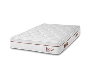 Cecotec Matelas Flow HybridSpring Fresh 6000 160x200. Matelas Hybride avec 11 Couches d'une Hauteur de 30 cm, Noyau en Mousse HR et Technologies MovingSpring, Fresh & SilkySoft+