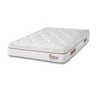 Cecotec Matelas Flow HybridSpring Fresh 6000 90x190. Matelas Hybride avec 11 Couches d'une Hauteur de 30 cm, Noyau en Mousse HR et Technologies MovingSpring, Fresh & SilkySoft+