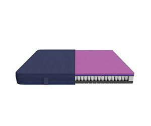 Cecotec Matelas Viscoélastique et Déhoussable Flow e-Hybrid + 90x190, 4 Couches, Ressorts Ensachés SpringCore, Hauteur 28 cm, Fermeté Élevée, SeparateMuv, MorphoAdapt+, SoftFresh et EasyClean