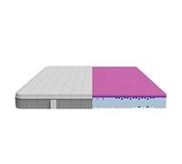 Cecotec Matelas Viscoélastique et Déhoussable Flow Two 160x200, 3 Couches, Hauteur 21 cm, Fermeté Élevée, Noyau Profilé en Mousse HRC+, Technologies MorphoAdapt+, Fresh et EasyClean