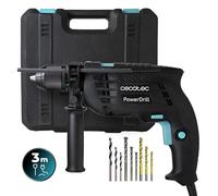 Cecotec Perceuse à percussion PowerDrill 850 EasyAdjust 850W mandrin sans clé 13 mm câble 3 m