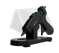 Cecotec Pistolet à Colle Chaude avec Base Protectrice Perfect Fix 100 Pro. 100W, Chauffage Ultra-Rapide, Inclut 80 Bâtons de Colle Transparente de 11mm de Diamètre, Jusqu'à 180ºC