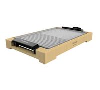 Cecotec Plancha électrique Tasty&Grill 2000 Bamboo MixStone. 2 000 W, structure bambou, thermostat réglable, surface mixte