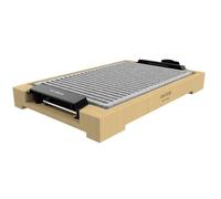 Cecotec Plancha électrique Tasty&Grill LineStone. Puissance 2 000 W, structure en bambou, thermostat réglable, surface grill, revêtement RockStone, passe au lave-vaisselle