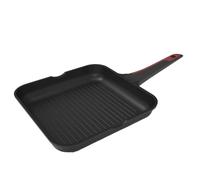 Cecotec Poêle Grill 28 cm Antiadhésive, Collection Gourmet+ | Trois Couches Antiadhésives ILAG, Fond 5,5 mm, Compatible Avec Toutes Les Cuisines, Répartition Uniforme De La Chaleur