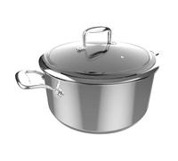 Cecotec Poisson Polka Classy 28 Pot Steel, Diamètre 28 cm, Capacité 7,5 L, Acier inoxydable 18/10, Revêtement antiadhésif