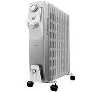 Cecotec Radiateur Bain d'Huile ReadyWarm 11000 Space 360º.11 éléments, 2500 W, 28 m², Thermostat ajustable avec trois niveaux blanc G