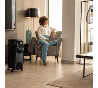 Cecotec Radiateur Électrique à Huile ReadyWarm 7000 Space 360 Black, 7 Modules, Basse Consommation, 1500 W, 3 Niveaux