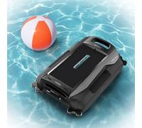 Cecotec Robot Nettoyeur de Piscine pour Surface et Ligne d’Eau Conga Pooldroid AquaSkater. Recharge Solaire, Autonomie 16h, Panier de 4,5L et Filtre de 187,5 μm, Navigation par Capteurs Ultrasoniques.