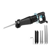 Cecotec Scie Sabre LongFlex 710 Pro de 710W, Changement de Lame Rapide, Coupes Profondes 115mm et Efficaces avec Course de 20mm, Poignée Rotative, Inclut 6 Lames