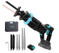 Cecotec Scie Sabre Sans Fil - 6 Lames de Coupe - LongFlex 4000 ShockAbsorber Liberty. Batterie Nexus 21V, Vitesse Variable