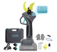 Cecotec Sécateur Électrique TitanCut 5000. 2 batteries 21V, moteur sans balais, branches jusqu’à 50 mm, lames avec revêtement en titane, contrôle digital, inclut mallette et accessoires