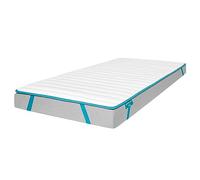Cecotec Surmatelas Topper Flow TopCloud 90 x 190 Noyau en Mousse, Fibre siliconée, fermeté Moyenne Haute, Hauteur 5 cm, Sangles élastiques antidérapantes, Tissu FreshFeel, rembourré.